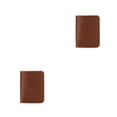 thumbnail image 1 of pitrice 1/2/3 Men Wallet Money Clips Bag Coin Pocket Purse Cowhide Card Holder Short Fashionable for Office Driver License Case Brown vertical design 2PCS, 1 of 6