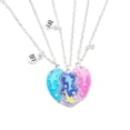 thumbnail image 2 of 3pcs Matching Necklace For Best Friends Personalized Magnet Heart Pendant, 2 of 3