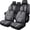 Black and Gray, variant on Fit for MITSUBISHI ECLIPSE CROSS 2026 Seat Cover, Beige Car Seat Covers, PU Leather 5 Seats Full Set Waterproof Protect and Upgrade Seats, Airbag-Compatible
