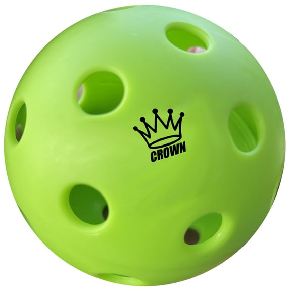 Crown High-Performance Indoor Pickleballs, Apple, 3 Count