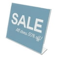 thumbnail image 2 of Deflecto Classic Image Slanted Sign Holder, Landscaped, 11 x 8.5 Insert, Clear, 2 of 9