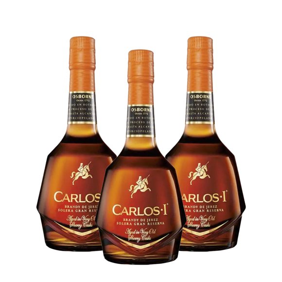 Pack De 3 Brandy De Jerez Carlos I Osborne 700Ml
