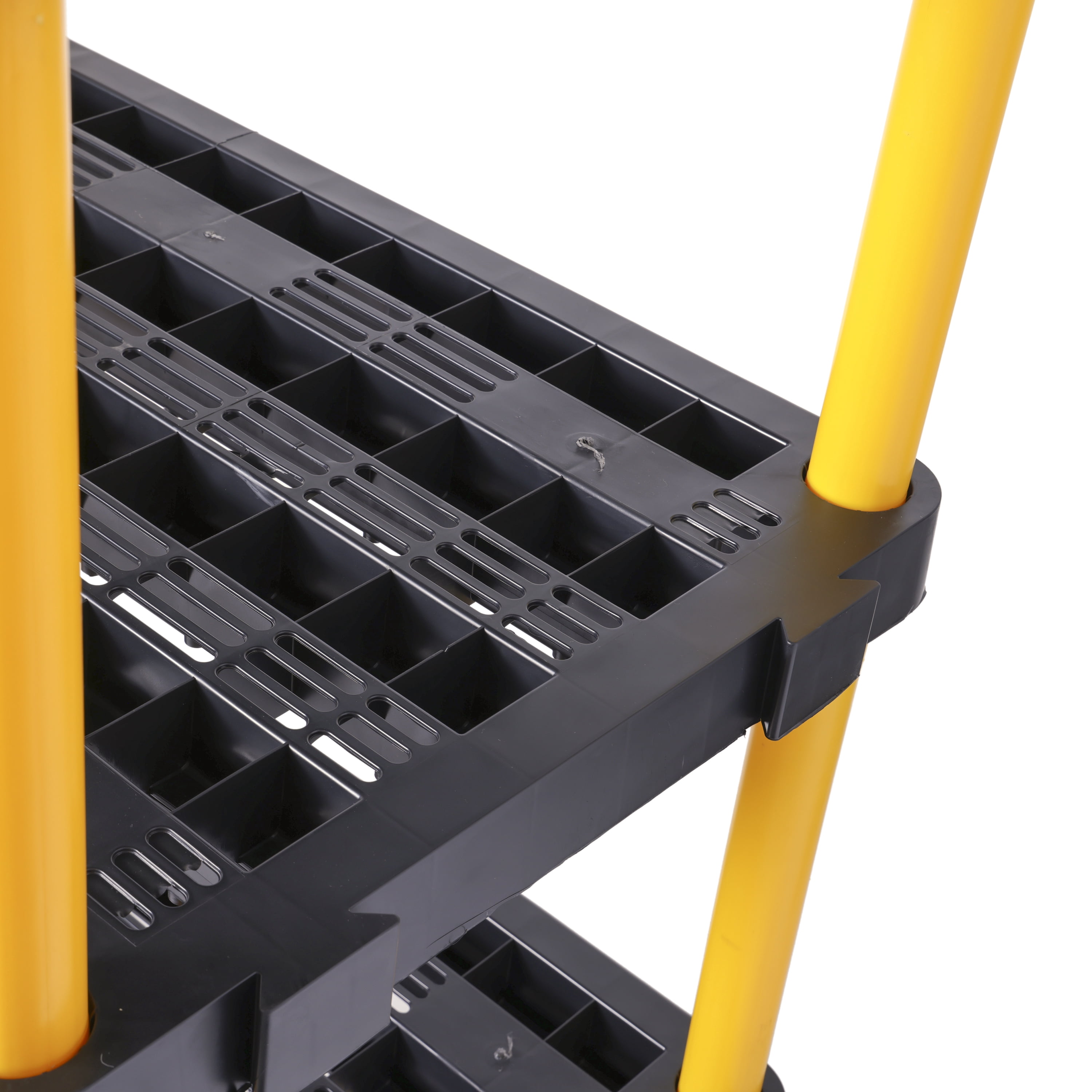 Gracious Living Premium Fixed Height 5 Shelf XL Heavy Duy Black/Yellow