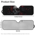 thumbnail image 3 of FUIALDOLG Goth Skull Raven Crow Windshield Sun Shade Sun Visor for Car Off-road Vehicle Front Window Keep Vehicle Cool Protect Your Car from UV Rays, 3 of 7