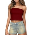 thumbnail image 3 of Women's Cute Ruffled Removable Straps Camisole Top, 3 of 4