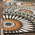 thumbnail image 2 of SAFAVIEH Veranda Petra Geometric Indoor/Outdoor Area Rug, 5'3" x 7'7", Chocolate/Terracotta, 2 of 7