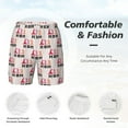 thumbnail image 6 of Picia Mothers Day pattern Mens Swim Trunks with Compression Liner Stretch Beach Shorts Quick Dry with Zipper Pockets No-Chafing Board Shorts-Small, 6 of 9