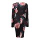 thumbnail image 5 of Vestido Ajustado Para Mujer Vestido Con Estampado Floral Vestido de Manga Larga Con Cuello en V Profundo Otoño E Invierno Vestido Adelgazante Con Estampado de Glúteos Odeerbi ODB116100, 5 of 8