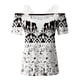 thumbnail image 5 of Blusa informal de manga corta con cuello en V y encaje con hombros descubiertos para mujer OAVQHLG3B Store  lin121212, 5 of 5