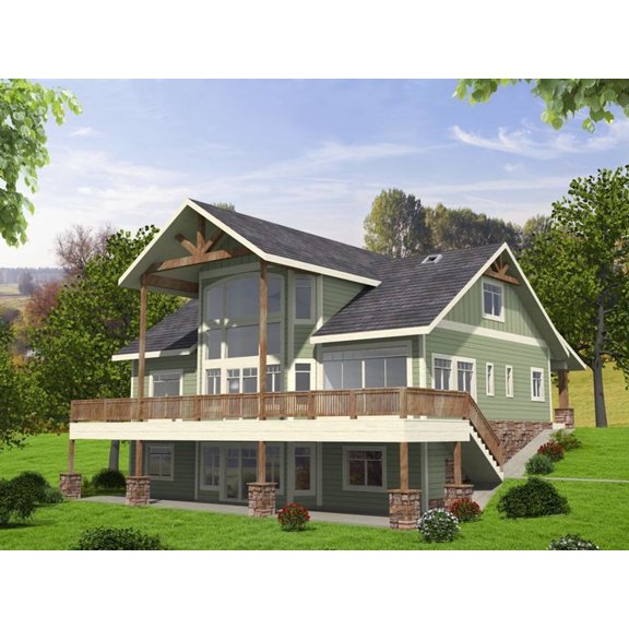 001-3510: Northwest 5 Bed, 4 Bath Luxury Home Plan, 4603 Sq Ft: Full Blueprints with License to Build by Home Plan Marketplace - Lesuto