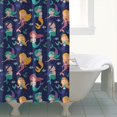 thumbnail image 4 of Dark Blue Mermaid Princess Pattern Shower Curtain 72"x84" ,Bathroom Decorative Shower Curtains Set with 12 Hooks,Modern Waterproof Washable Shower Curtain, 4 of 6