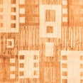 thumbnail image 1 of Ahgly Company Indoor Square Abstract Orange Modern Area Rugs, 8' Square, 1 of 4