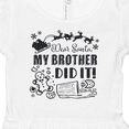 thumbnail image 4 of Inktastic Dear Santa, My Brother Did It Funny Christmas Girls Baby Dress, 4 of 5