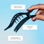 Gimme Beauty Claw Clip Medium Oval Lay-Flat Black/Tortoise 2 Count