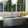 thumbnail image 3 of ZLINE 36 in. Niseko Farmhouse Apron Mount Double Bowl Kitchen Sink with Bottom Grid (SA50D), 3 of 9