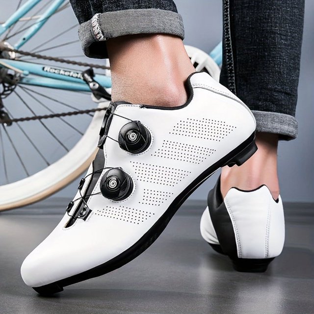 SUTENGDA Professional Men‘s Cycling Shoes - SPD Cleat Compatible Breathable Rotary Buckle for Mountain Bike Racing & Outdoor All Seasons