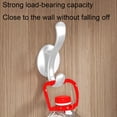 thumbnail image 4 of TOPRenddon 5-Pack Heavy Duty Adhesive Hooks – No-Drill Wall Mounted Organizers for Bathrooms, Entryways & Closets, White, 4 of 6