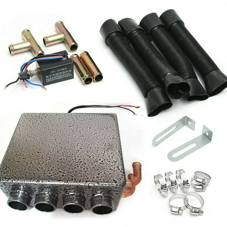 Universal Under Dash Car Heater 3 Holes 12V 80W Car Defroster Demister  w/Switch-Maxpeedingrods