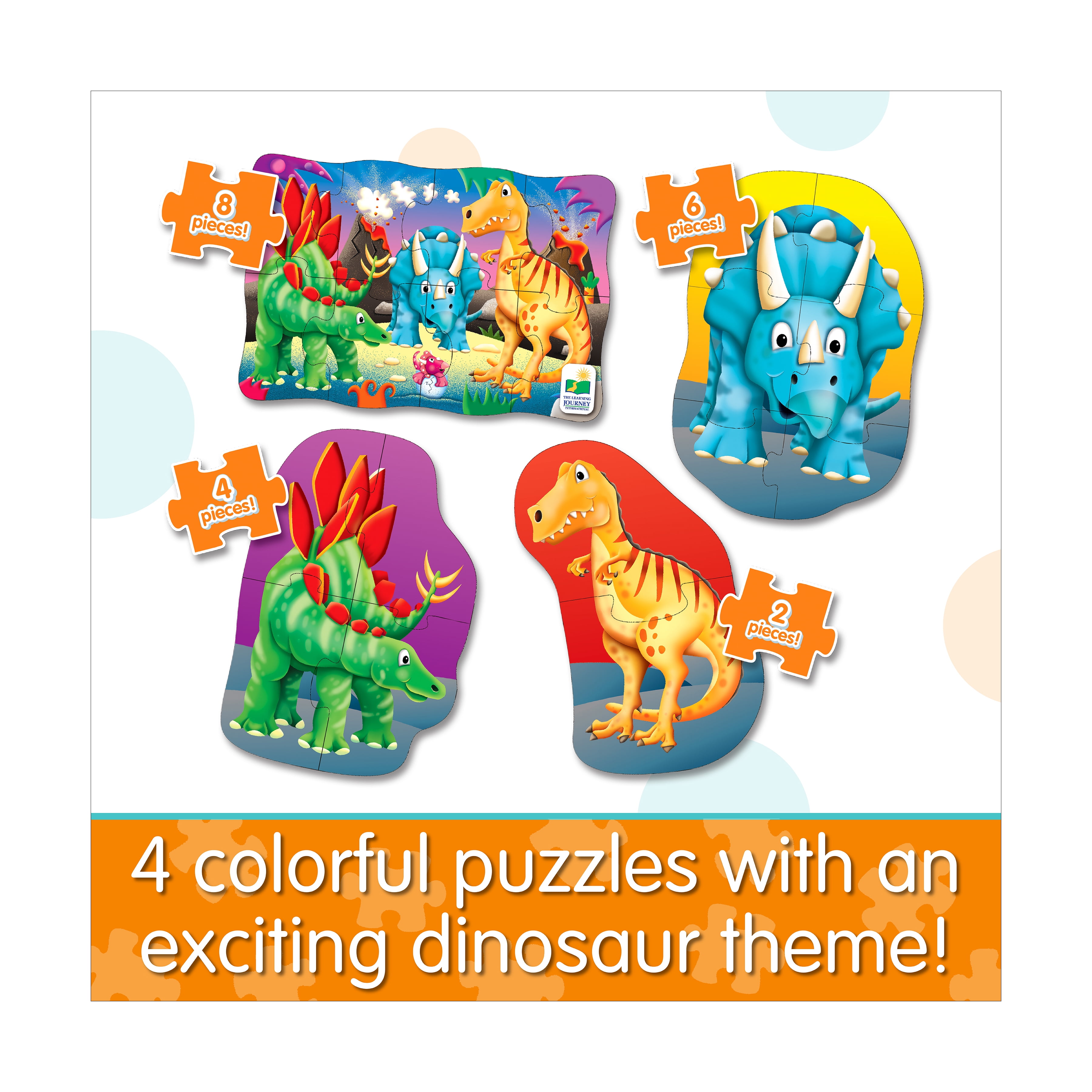 The Learning Journey My First Puzzles - 4 In A Box - Dino: 20 Pcs