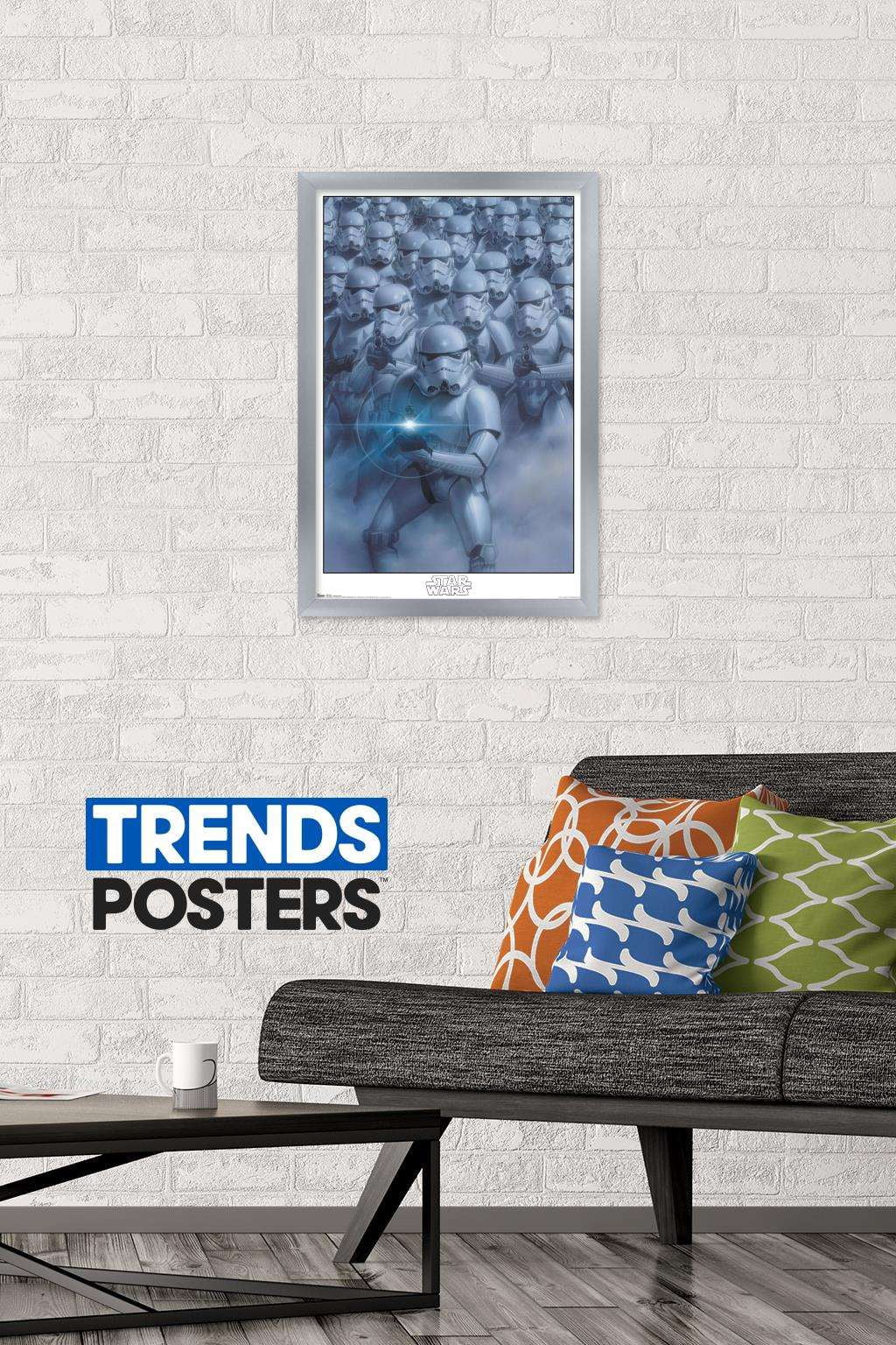 Star Wars: Saga - Stormtroopers Wall Poster, 14.725" x 22.375", Framed