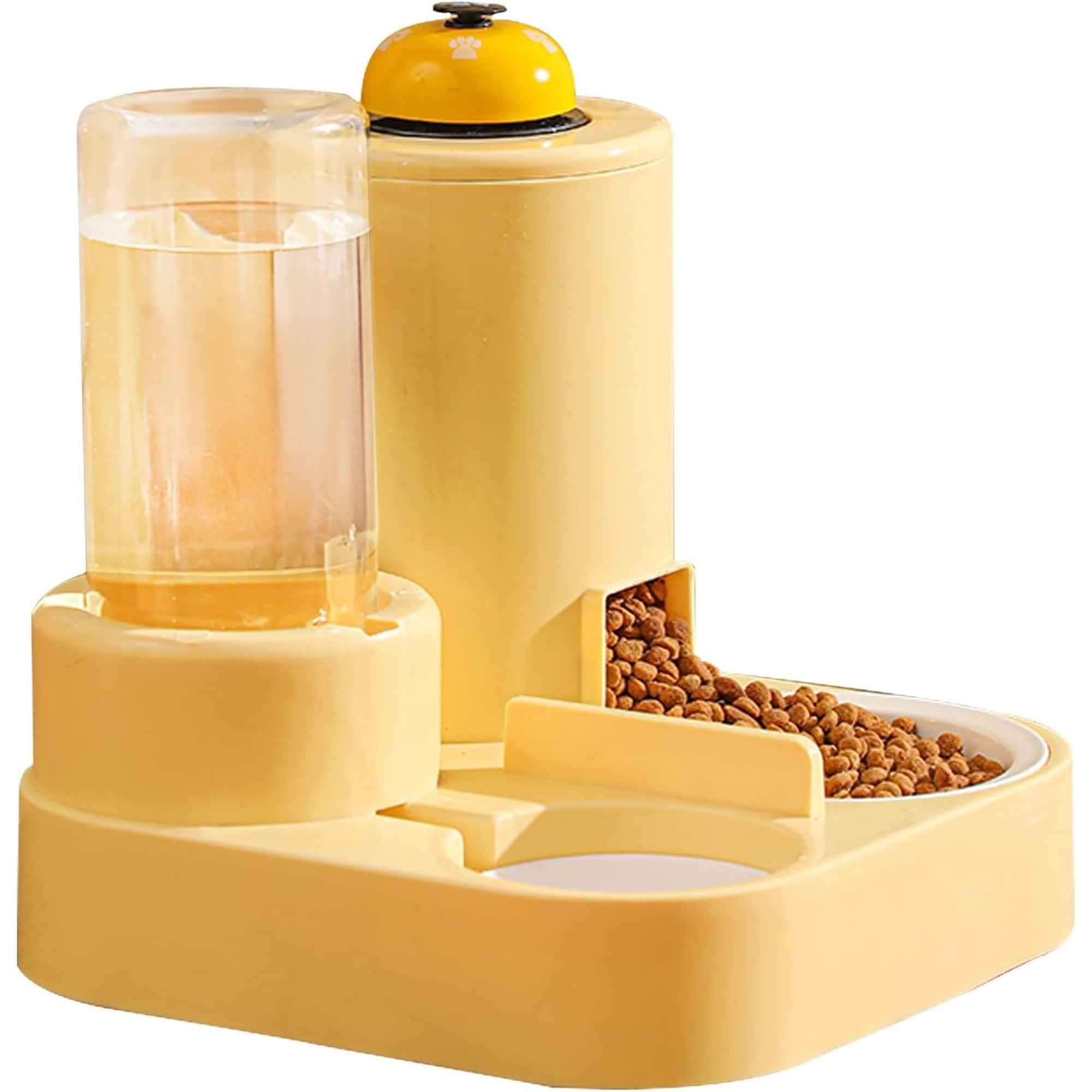 Cat Feeder Automatic, Pet Feeder and Water Dispenser Set, Automatic Pet Feeder for Cats for Small Medium Kitten Puppy Pets
