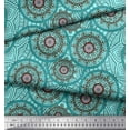 thumbnail image 3 of Soimoi Poly Georgette Fabric Mandala Kaleidoscope Print Sewing Fabric Yard 52 Inch Wide, 3 of 3