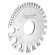 thumbnail image 1 of Regla de espesor de alambre de acero inoxidable calibre 0-36 de 0,3125" a 0,007", 1 of 8