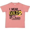thumbnail image 3 of Inktastic Childhood Cancer Ribbon for My Cousin Boys or Girls Toddler T-Shirt, 3 of 5