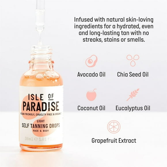 Self Tanning Drops - Color Self Tan Drops For Gradual Glow, Vegan And Free, 1.01 Fl Oz/30ml
