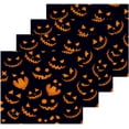 thumbnail image 2 of SKYSONIC Halloween Pumpkin Washcloths Set of 2, Highly Absorbent Soft Cotton Fingertip Towels for Bathroom, Kitchen, Gym, Spa, Home Decor, 12 x 12 Inch, 2 of 7