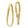 thumbnail image 2 of 14K Yellow Gold Earring Hoop Women'S Twisted 54 mm 4, 2 of 4