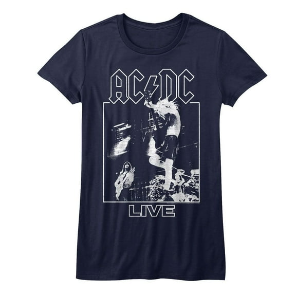 AC/DC Live Navy Junior Women's T-Shirt