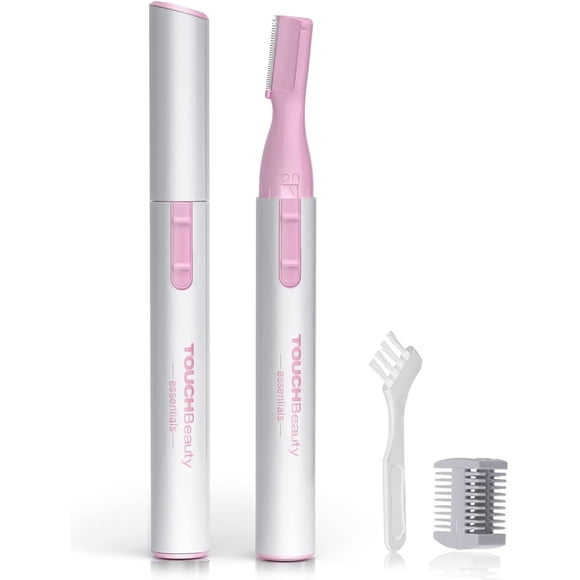 TOUCHBeauty Eyebrow Trimmer with Comb: Battery-Operated Eyebrow Razor - Facial Hair Trimmer for Eyebrows, Neckline, Nose, Ears