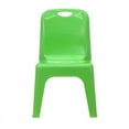 thumbnail image 4 of Green Plastic Stackable School Chair with 11" Seat Height, 4 of 4