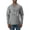 Heather Grey, variant on Autumn Leaves and Pumpkins Please Black and White Distress Filter Halloween Men Long Sleeve Shirt, White, Large