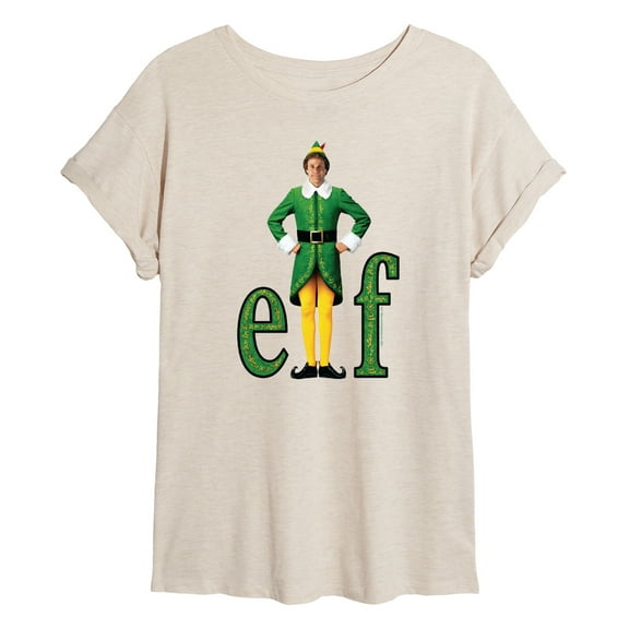 ELF - Christmas With Buddy - Women's Oversized T-Shirt
