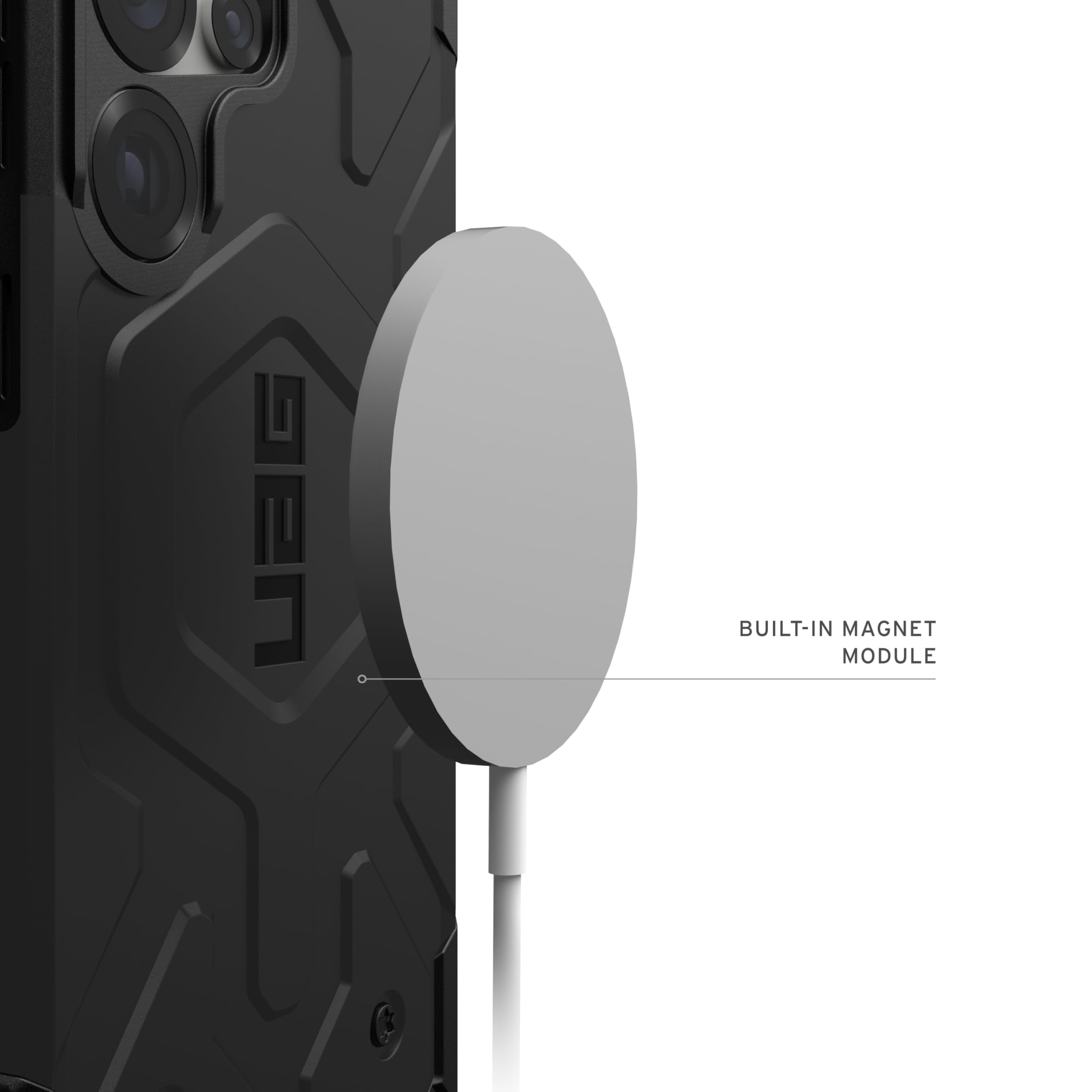 UAG Samsung Galaxy S25 Ultra Case 6.8" Pathfinder - Compatible with Magnetic Charging Armor Shell Impact-Resistant Rugged Military Drop Tested Protective Cover, Black