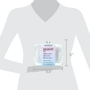 Precision Beauty 3-Sectional Organizer with 100 Cotton Swabs, 30 Cotton Pads, and 25 Cosmetic Wedges