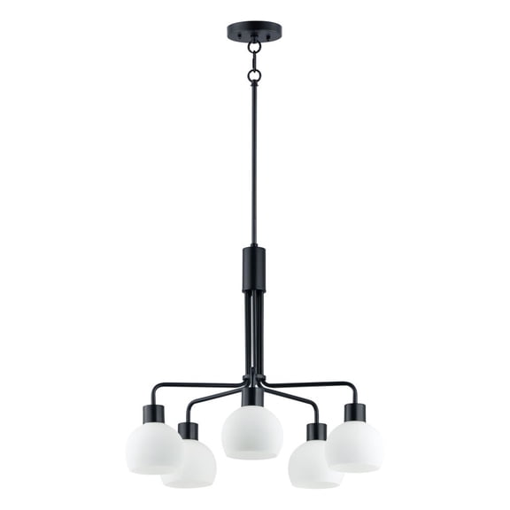11277SWBK-Maxim Lighting-Coraline-5 Light Chandelier-26.75 Inches wide by 23 inches high-Black Finish    -Traditional Installation