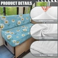 thumbnail image 6 of Uorisanigo Daisy Print RV Dinette Cushions Covers Washable Camper Cushion Slipcover for RV Camper Car Seat Furniture Protector with Car Bench 1 Backrest Cover & 1 Bench Cover, 6 of 7