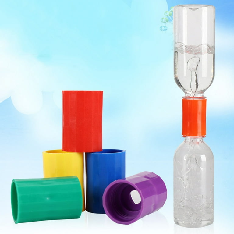 BangBoom 5 Pieces Tornado Tube Bottle Connector,Tornado in A Bottle,  Educational Tool Vortex Connector Cyclone Tube for Scientific Experiment  and