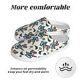 thumbnail image 6 of Wukai Funny Excavator Print Women's Indoor Bedroom Slipper Slip On Shoes, Unisex House Shoes with Anti-Skid Sole for Men, Gift for Women Men-13, 6 of 7