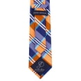 thumbnail image 3 of Orange Necktie's | Men's Orange and Blue Plaid Tie for Him | Scott Allan Formal Wedding Ties for Groomsmen, 3 of 5