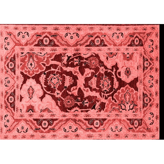 Ahgly Company Indoor Rectangle Oriental Red Industrial Area Rugs, 3' x 5'
