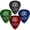 Blue, Heavy, variant on D'Addario Planet Waves Red Pearl Celluloid Guitar Picks - 25 Pack
