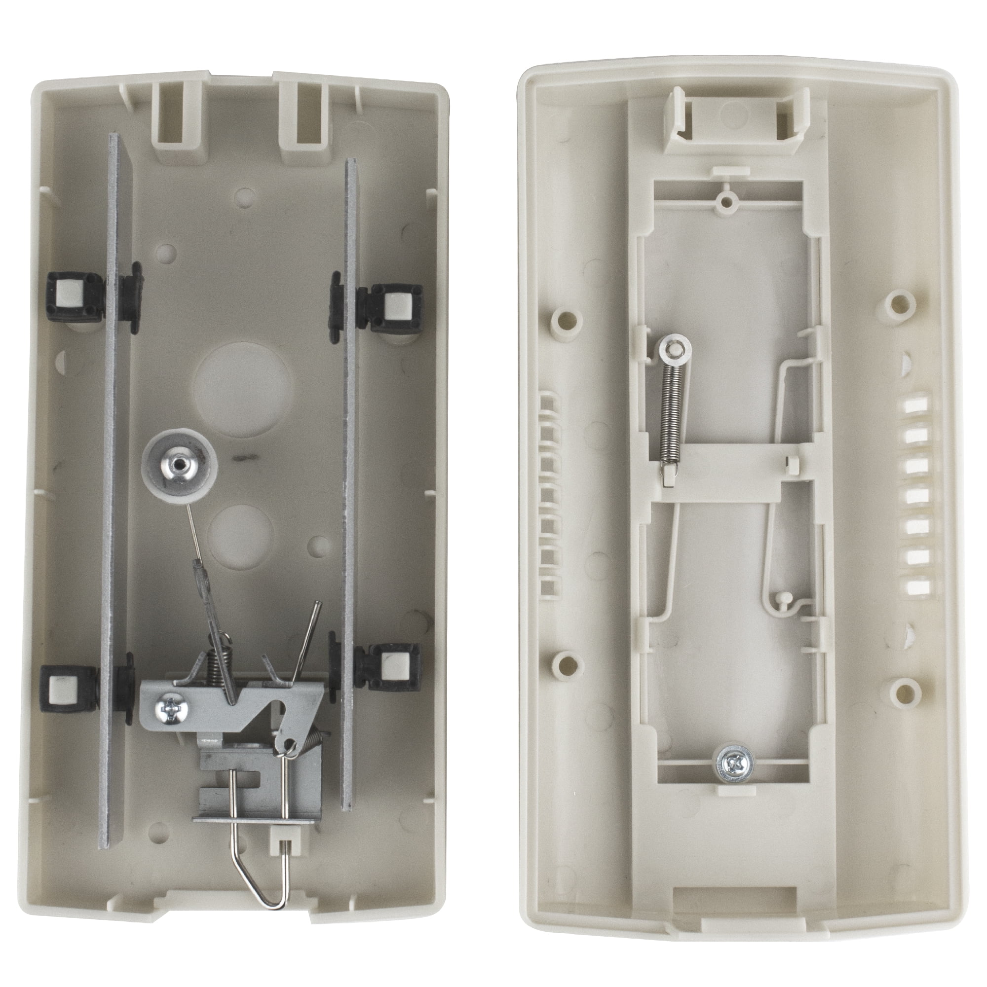 Newhouse Hardware MC145S Wireless Mechanical Two-Note Chime and Door Button with Built-in Viewer, Silver