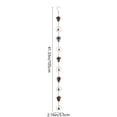 thumbnail image 3 of Metal Rainchain、 Pinecone Umbrella Design – Creates a Gentle, Peaceful Audio Experience,Comes with S Hook for Simple Setup， Rain Chains for Downspouts, 3 of 7