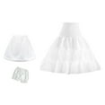 thumbnail image 1 of Conjunto de enagua corta para niñas, estilo retro decorativo, falda crinolina blanca preciosa 60 centímetros, 1 of 9