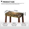 thumbnail image 6 of Xoenoiee Rooster Chicken Daisy Fence Print Stool Covers Rectangular with Elastic Band Removable Saddle Stool Cover Washable Vanity Stool Seat Cover, for 14-20 Inch Barstools, 2 Pack, 6 of 6