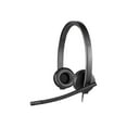 thumbnail image 1 of Logitech H570e Casque Filaire, Écouteurs Stéréo avec Microphone à Réduction de Bruit, USB, Commandes Intégrées avec Bouton de Sourdine, Voyant DEL Indicateur, PC/Mac/ordinateur Portable - Noir - Casque - Supra-Auriculaire - Filaire - USB - Certifié pour Skype pour Entreprise, Lync 2013 Certifié, 1 of 4